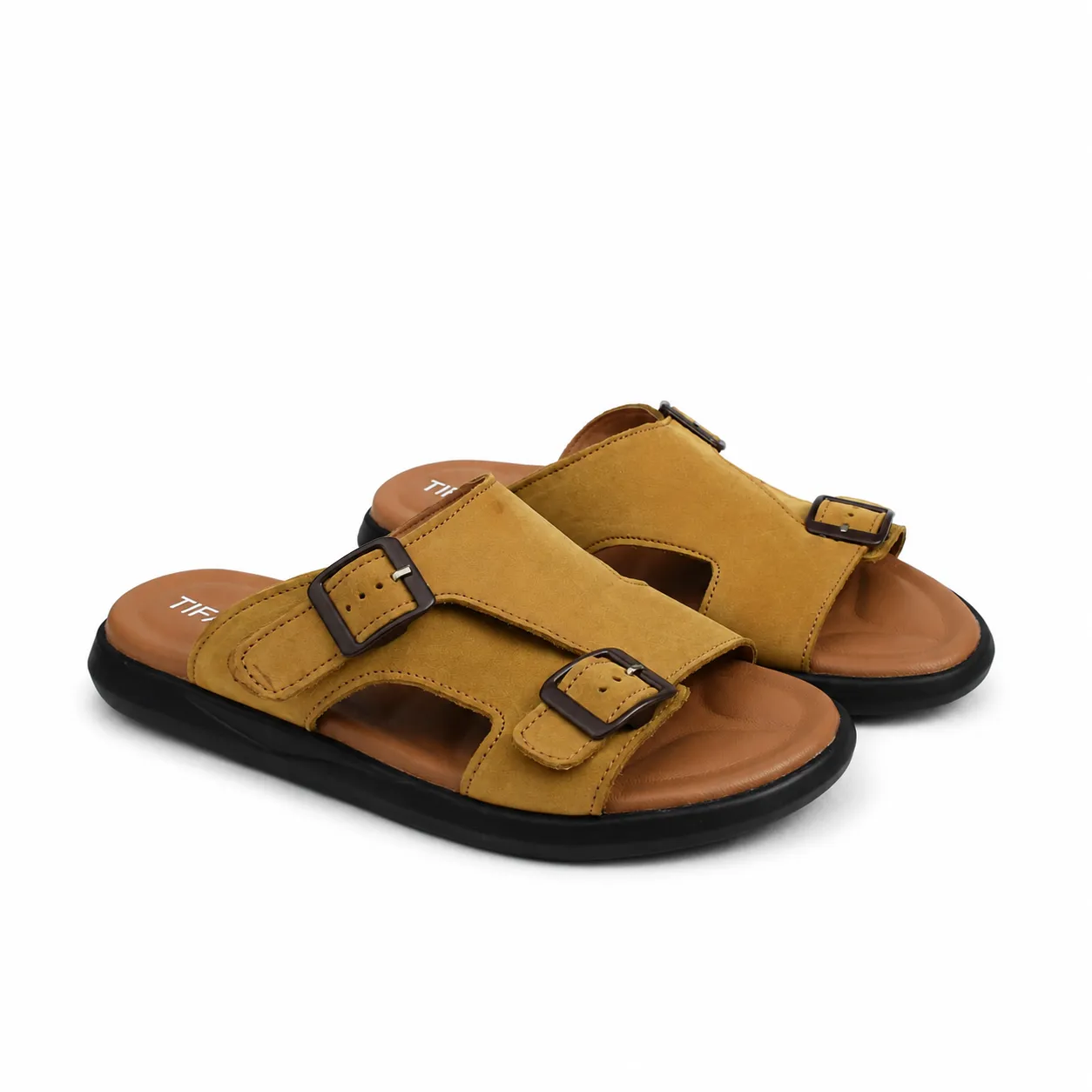 Sandales pour homme 035 tabac daim nibique    miniature